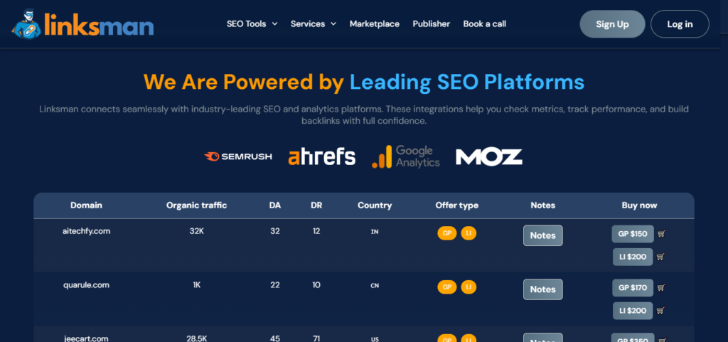 Linksman - Link Building Marketplace