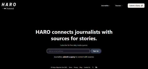 HARO / Connectively — Best for Earning Editorial Links