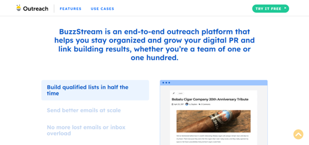 BuzzStream — Best for Scaling Outreach