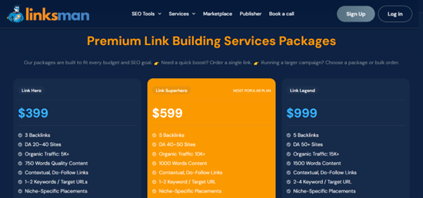 Linksman Pricing