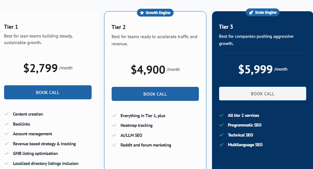 Embarque - Pricing and packges 